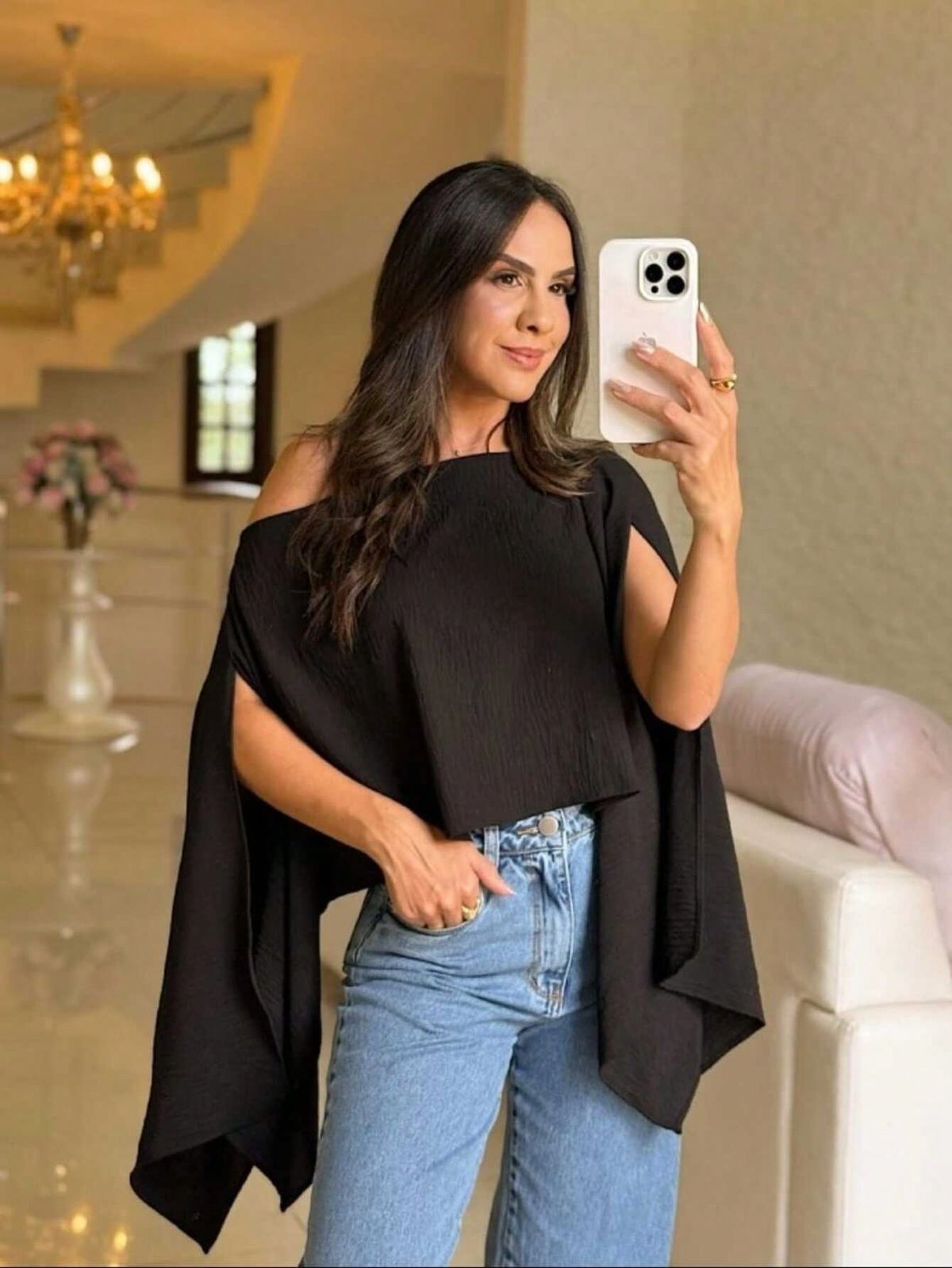 BLUSA AURORA - Blusa capa ultra versátil para todo tipo de ocasión.