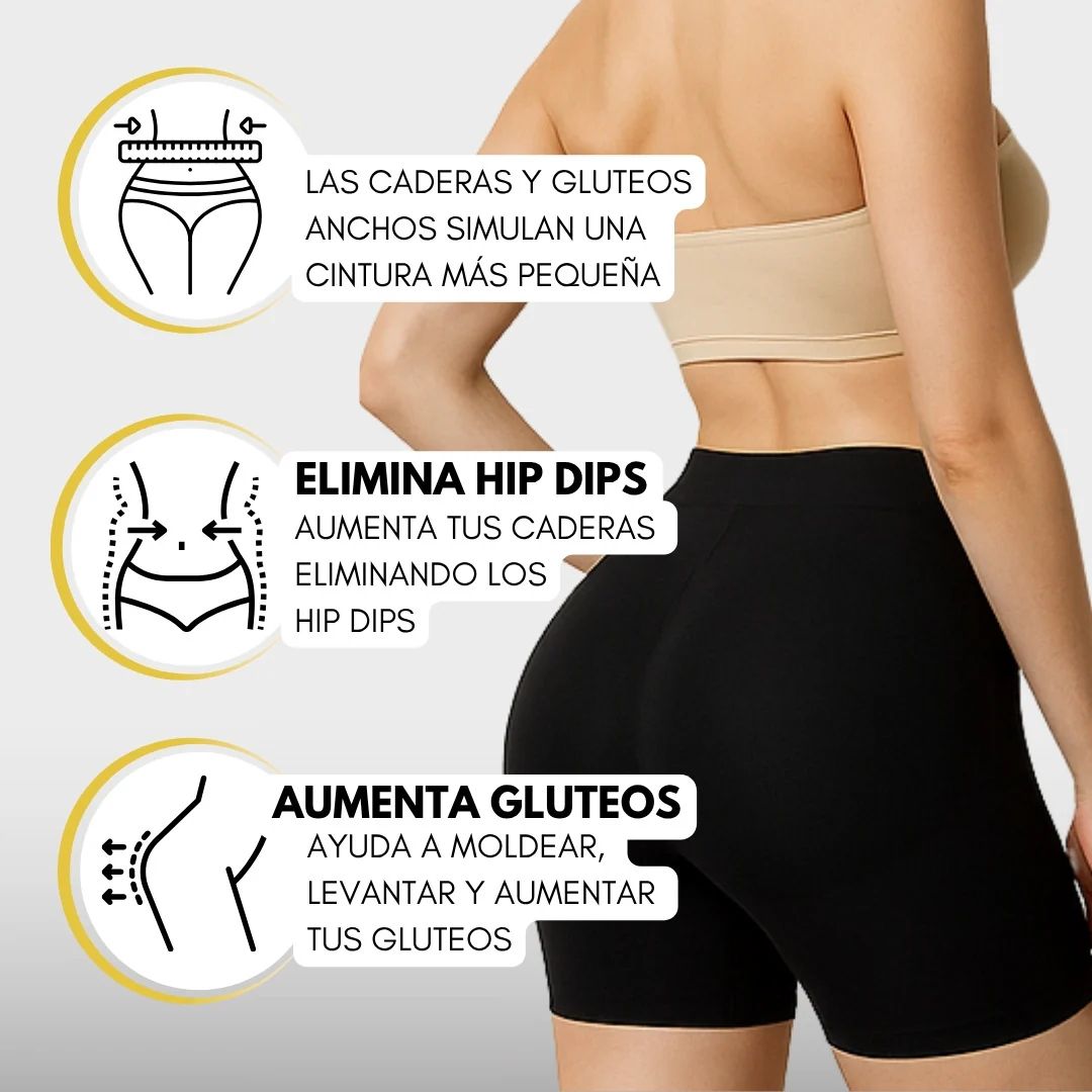 CURVEA GLAM – Short con relleno para glúteos y caderas, la silueta perfecta al instante.