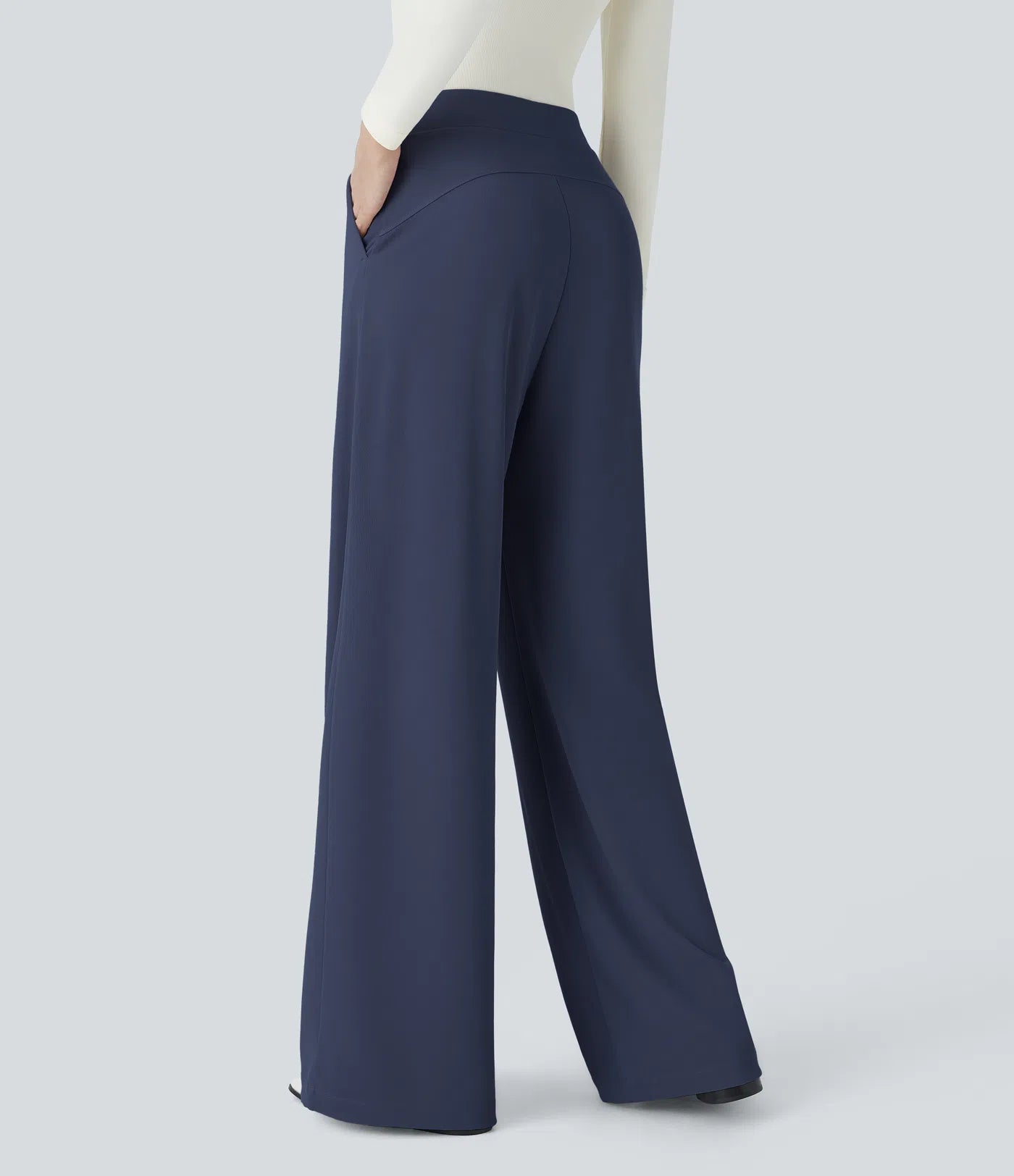VERONA PANT - PANTALON STRETCH ELEGANTE CON PINZAS